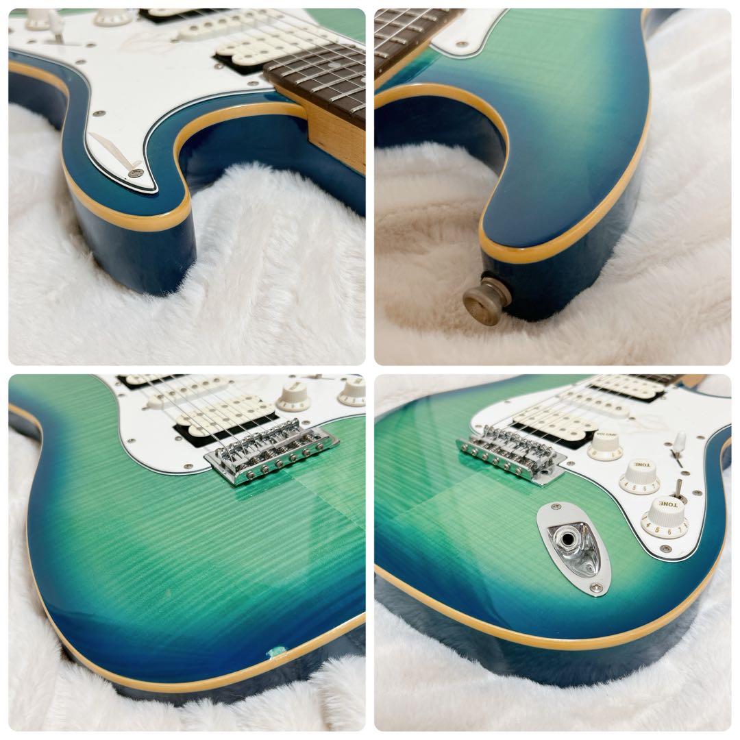 Legend LST-FMX フレイムメイプル ミニスイッチ グリーン ギター