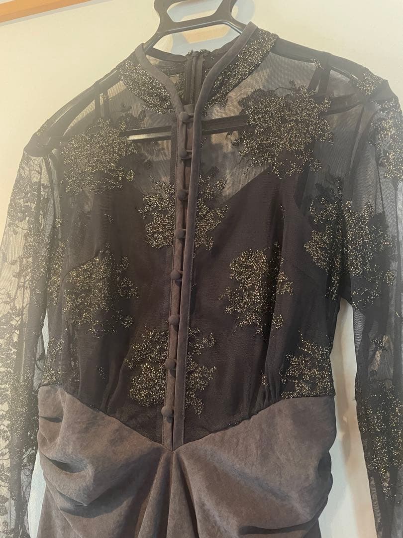 Ameri Vintage FLOWER LACE DRESS Sサイズ