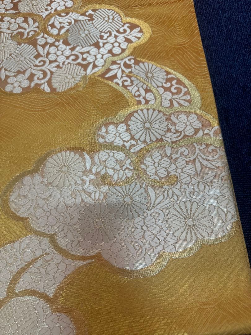 2700 袋帯 古代彫金紋 西陣織 金糸　高級上質上品　約440cm 未使用