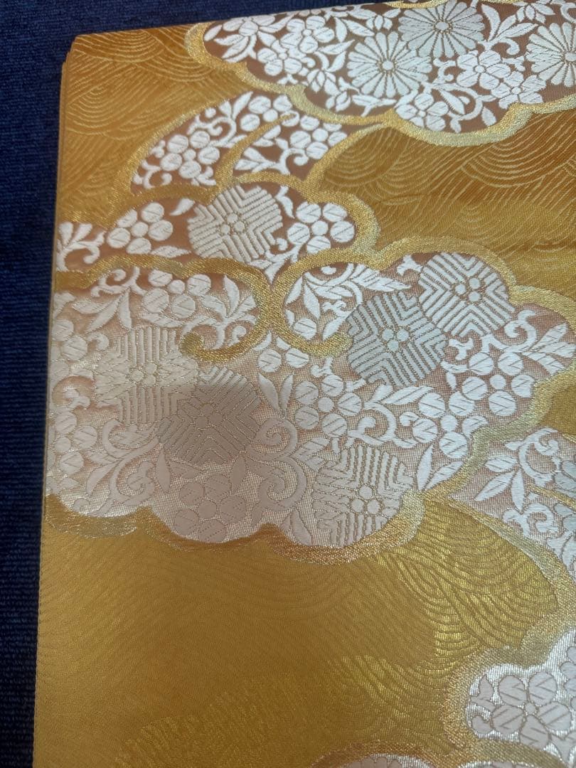 2700 袋帯 古代彫金紋 西陣織 金糸　高級上質上品　約440cm 未使用