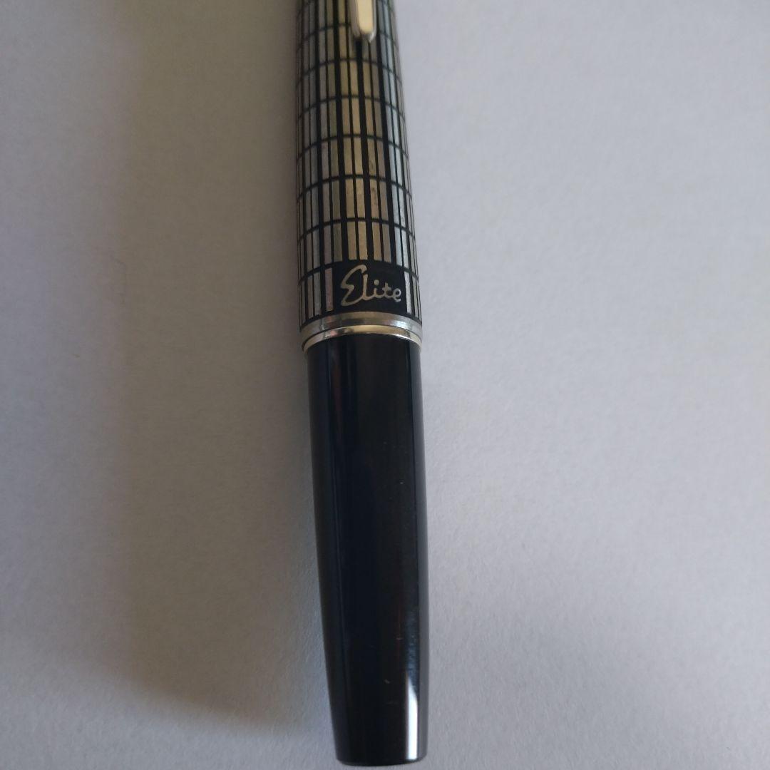 パイロット万年筆 エリート 蝕刻キャップ 18K-750〈F〉H877