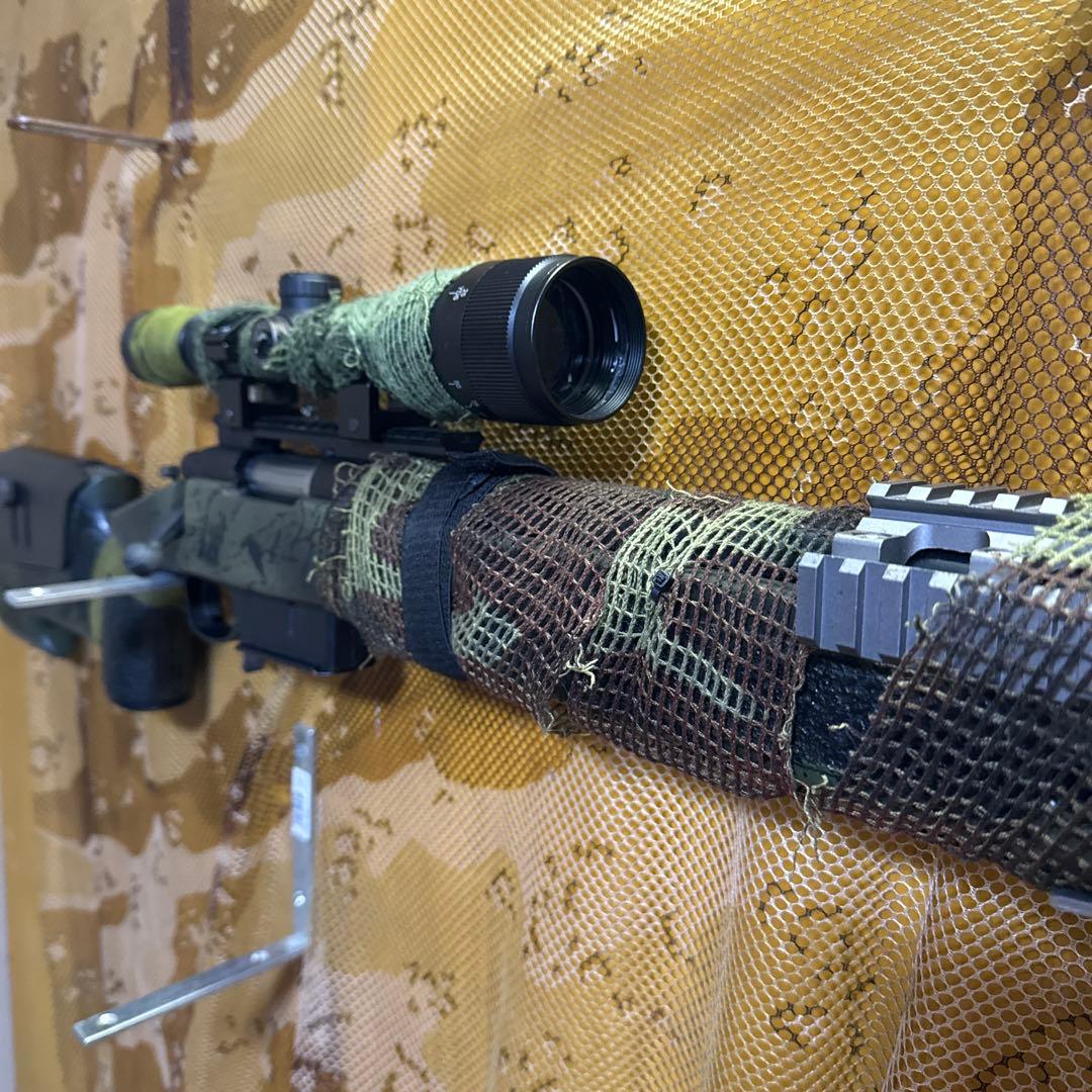 東京マルイ M40A5 迷彩カスタム サプレッサー エアコキ