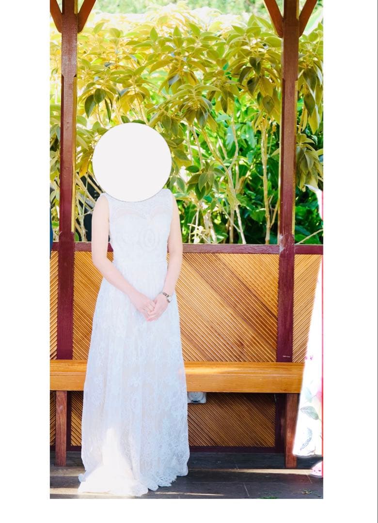 低身長向け ウェディングドレス　SOLALA レースエンパイアドレス