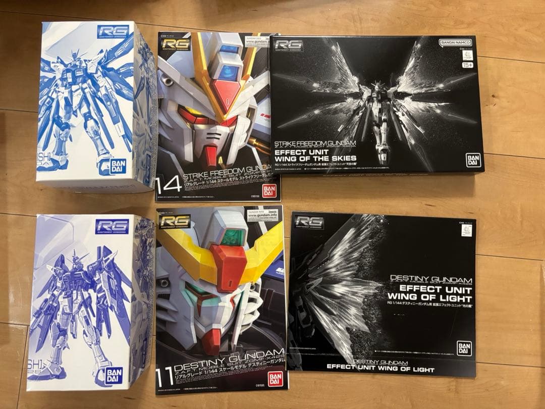 RGストライクフリーダム+ デスティニー チタニウム+拡張パーツ+レジェンド