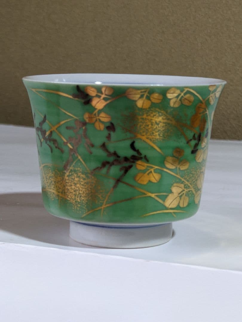 ⭐九谷焼 重鎮 吉田美統 人間国宝 金銀彩 酒器 ぐい呑み コレクション 骨董品