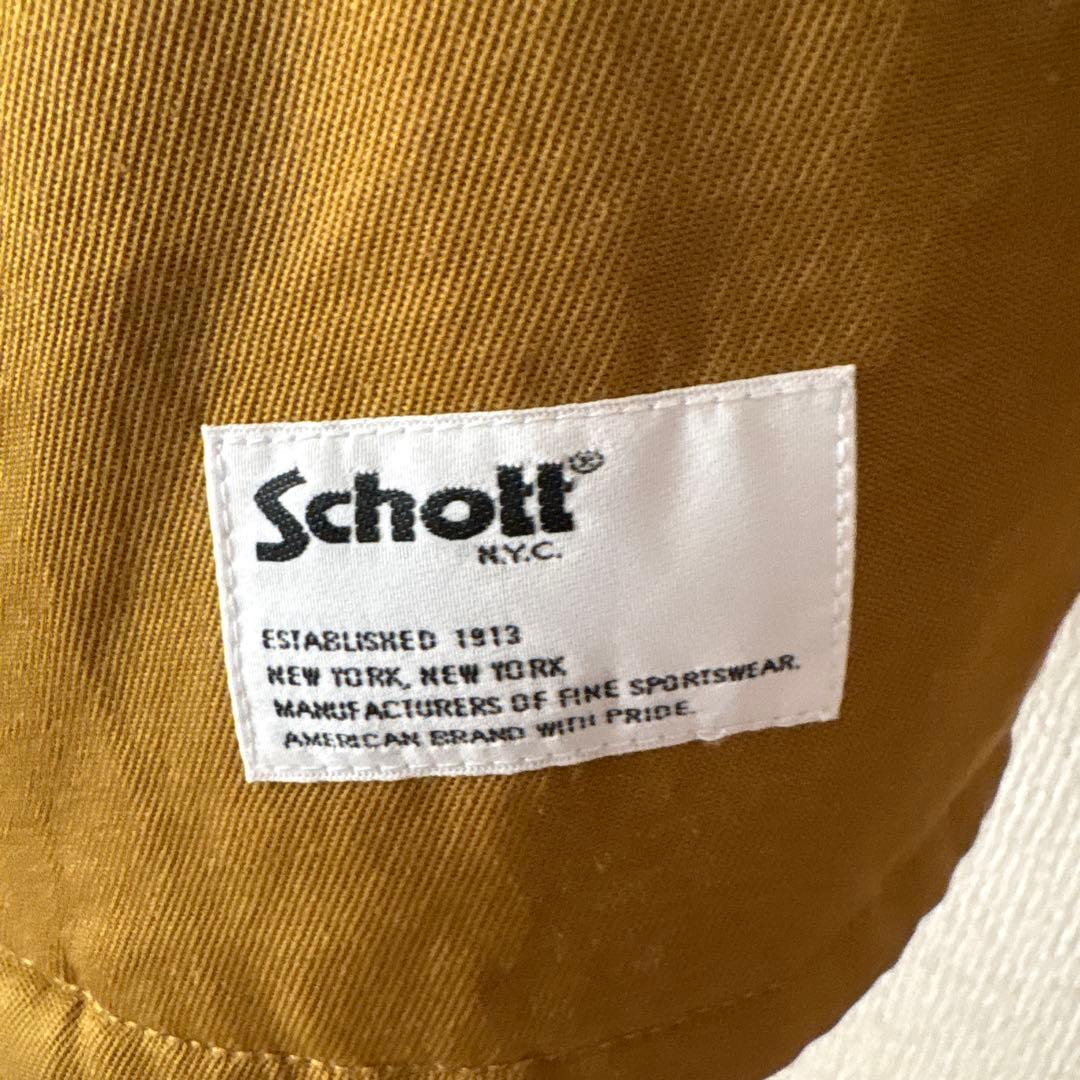 【美品】Schott ショットコーチジャケット　2XL 黄色　 ボア付き