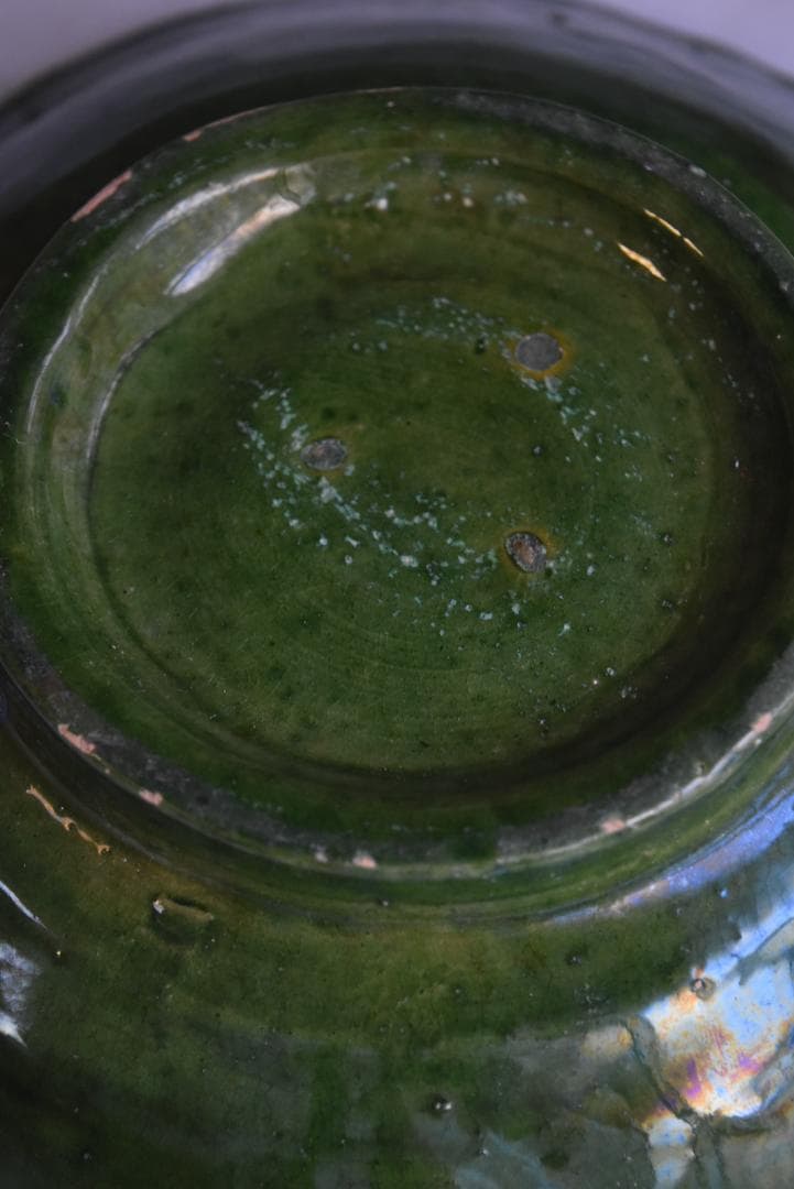 美品　眺めの良い輪花鉢　フランスアンティーク　西洋民藝　19世紀