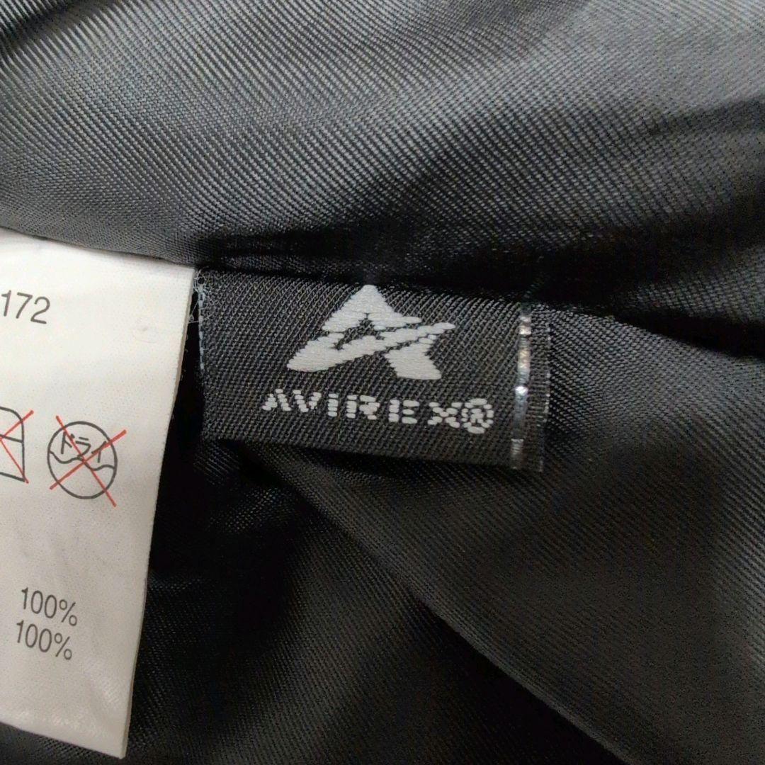 極美品✨️AVIREX レザージャケット フード付き 2way 牛革 ブラック