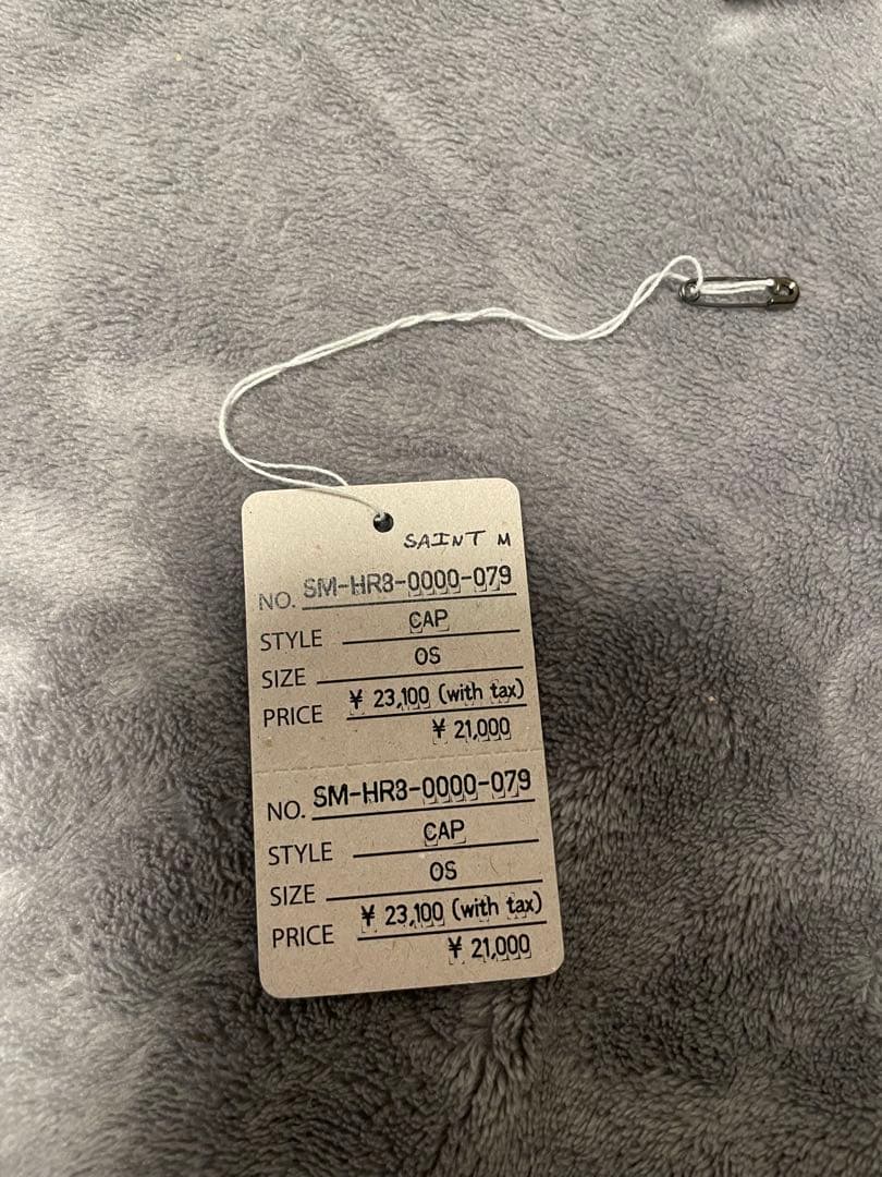 SAINT MICHAEL 6PANEL CAP LACERATING ブラック