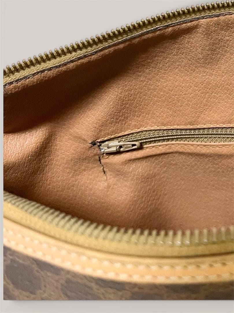 【人気】CELINE セリーヌ マカダム柄 ヴィンテージ ショルダーバッグ