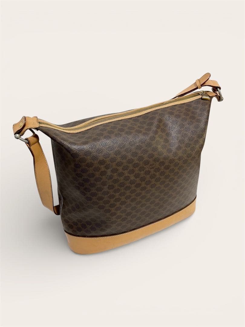 【人気】CELINE セリーヌ マカダム柄 ヴィンテージ ショルダーバッグ