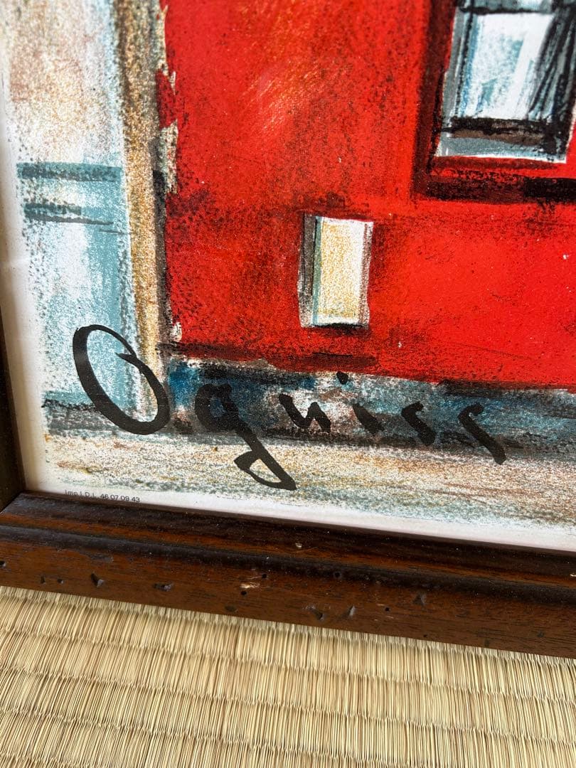 No.34112101 リトポスター額装品　荻須高徳