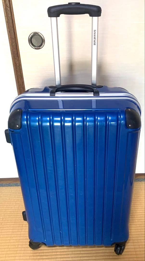 【早い者勝ち】大型ハードシェルキャリーケース 青