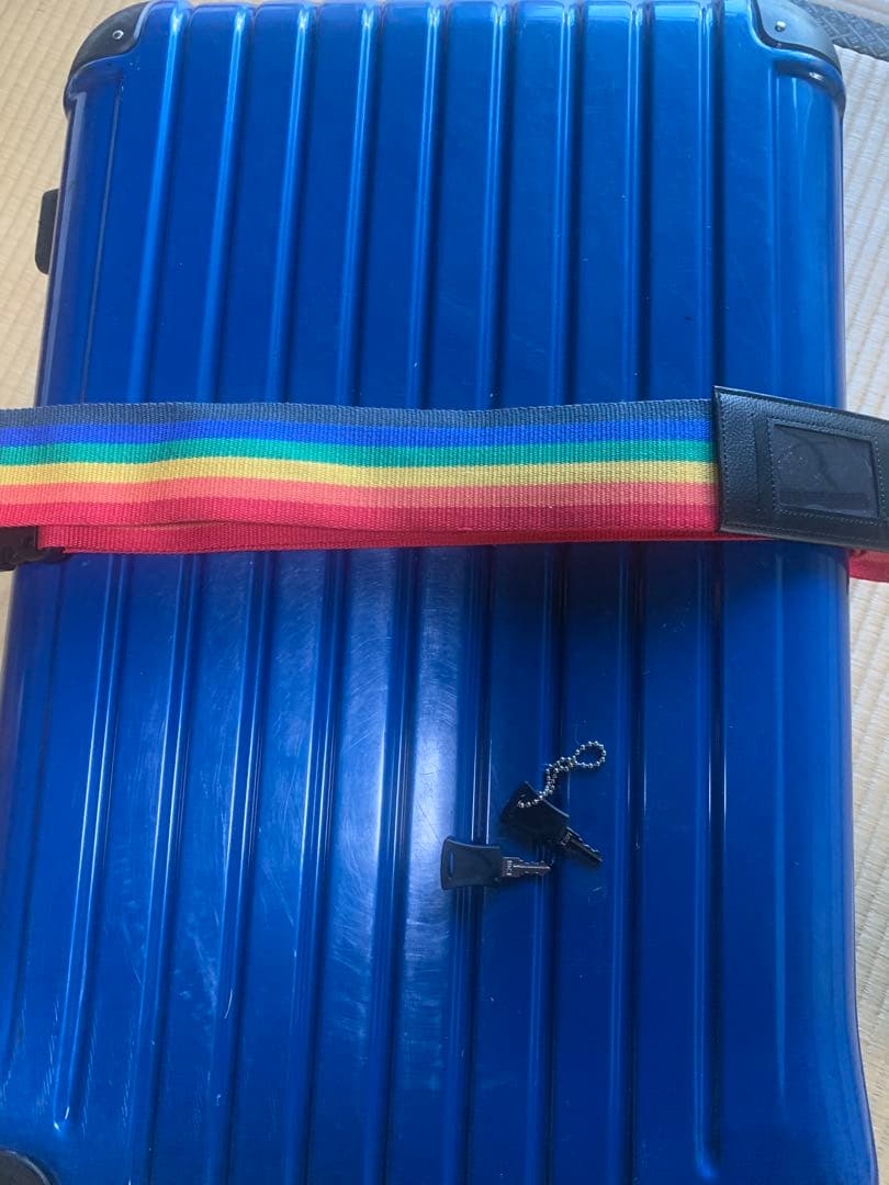 【早い者勝ち】大型ハードシェルキャリーケース 青