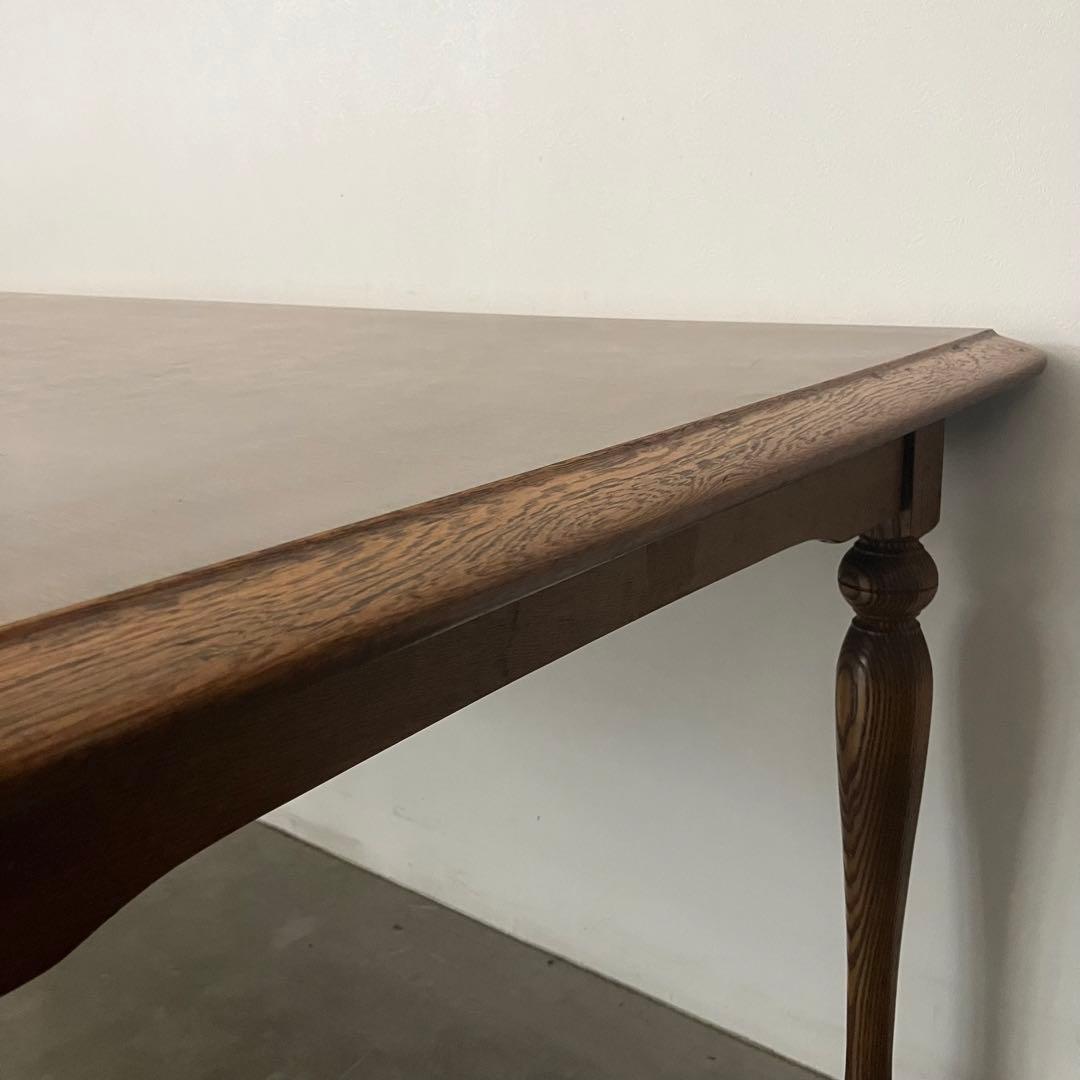 レトロ　アンティーク　古家具　キツツキ　カリモク　太平　猫足　ろくろ脚　ろくろ足