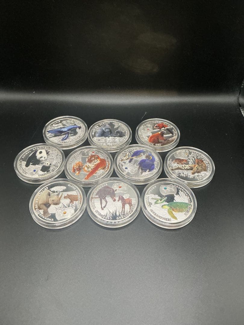 【値引き相談OK】2014ザンビア共和国　絶滅危惧種保護シリーズ　10点