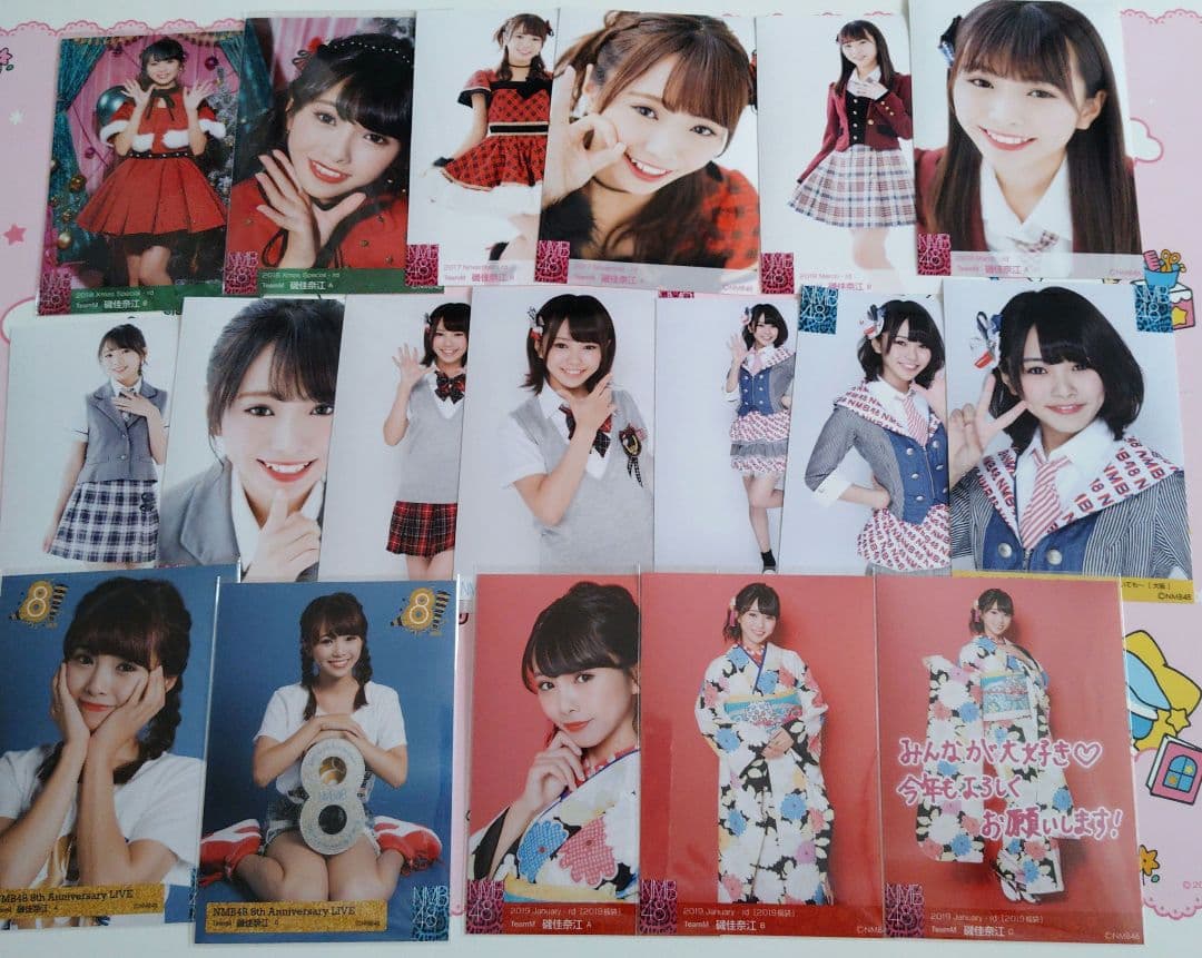 NMB48 ♡磯佳奈江♡ 生写真 缶バッジ まとめ売り