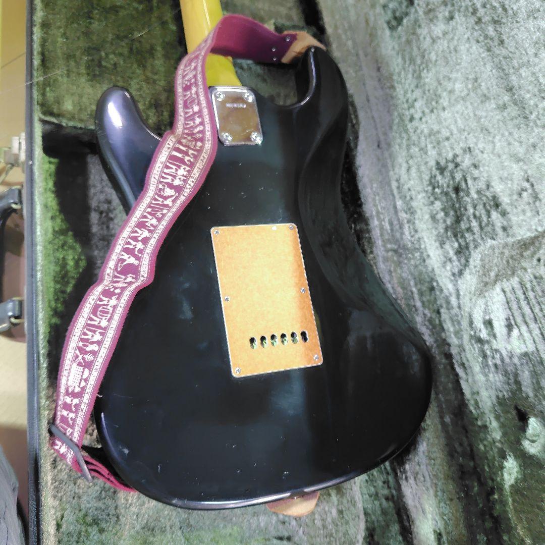 エレキギター ブラック アルダー製　古い物ですタイムセール中