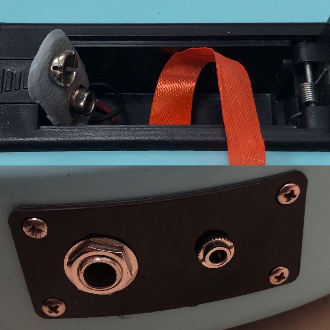 【超美品】ZO-3 ライトブルー アンプ内蔵ミニギター 専用ケース付 ぞーさん