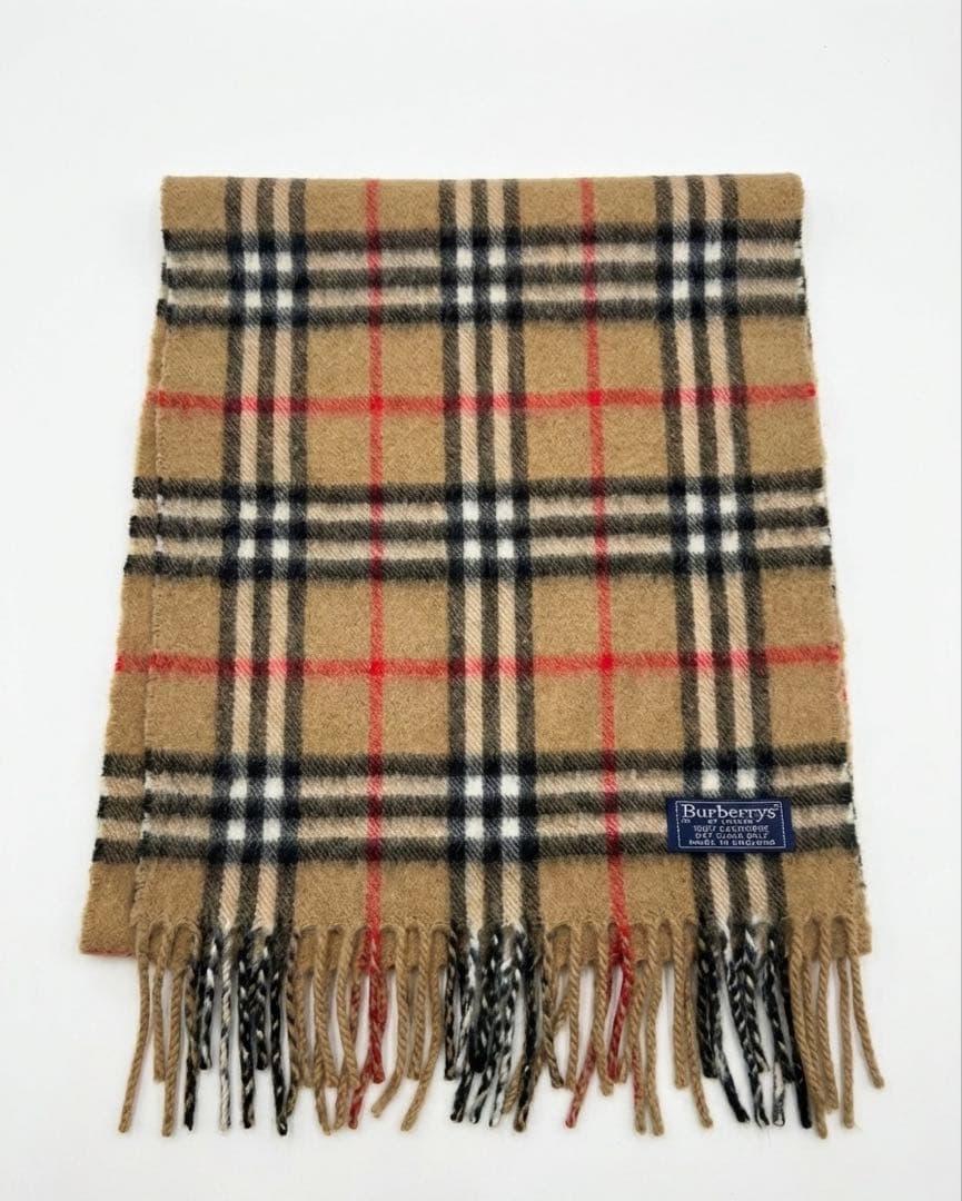 Burberrys バーバリー カシミヤ100% マフラーノバチェック