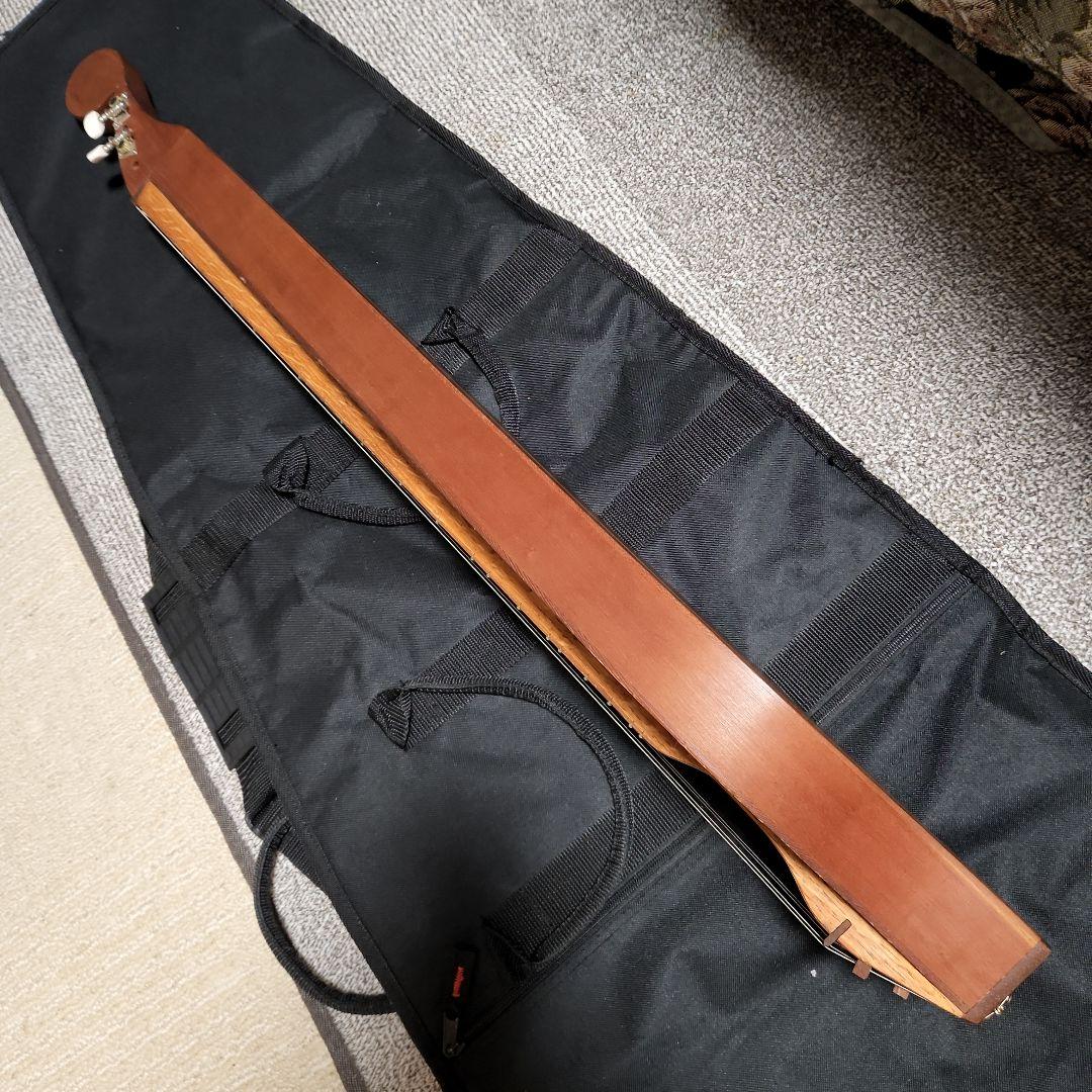 ダルシマー 4弦 木製 ブラウン ケース付き