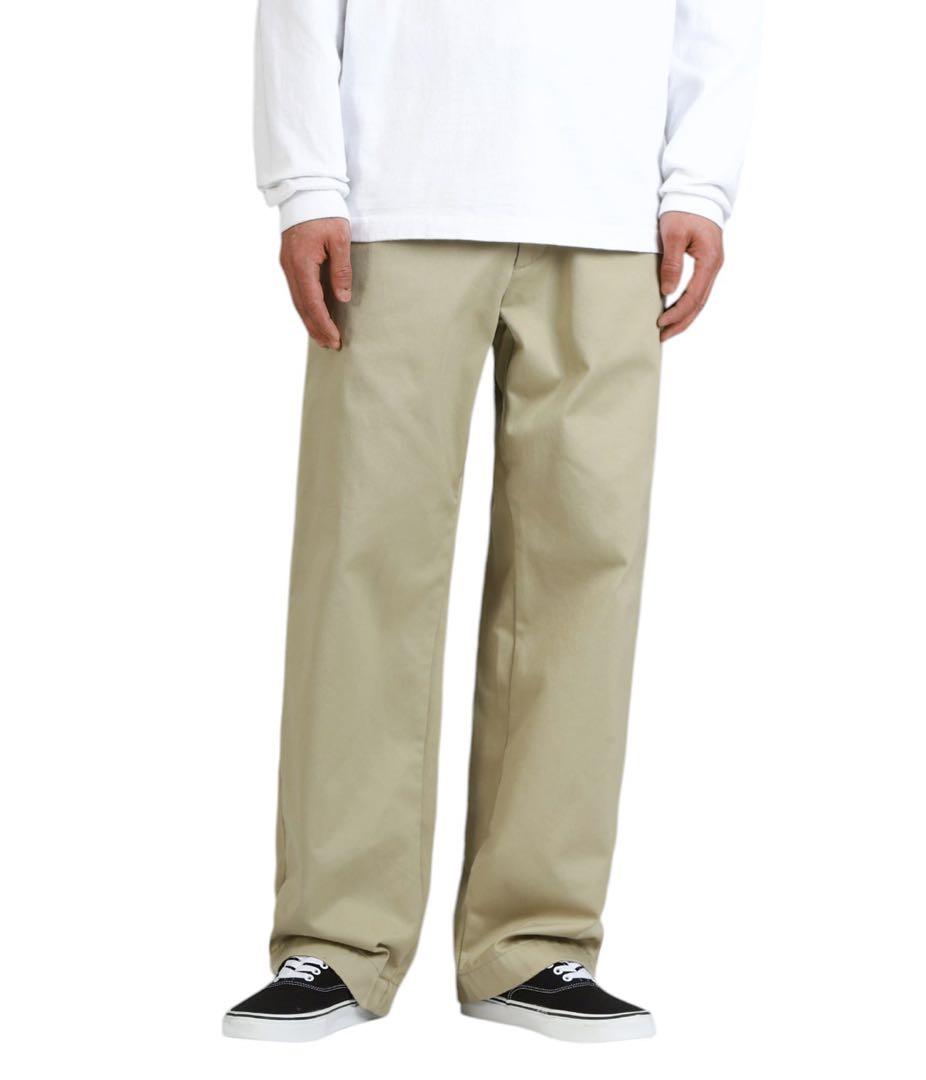 新品 ナナミカ ワイド チノパンツ KK カーキ　定価26400円 34