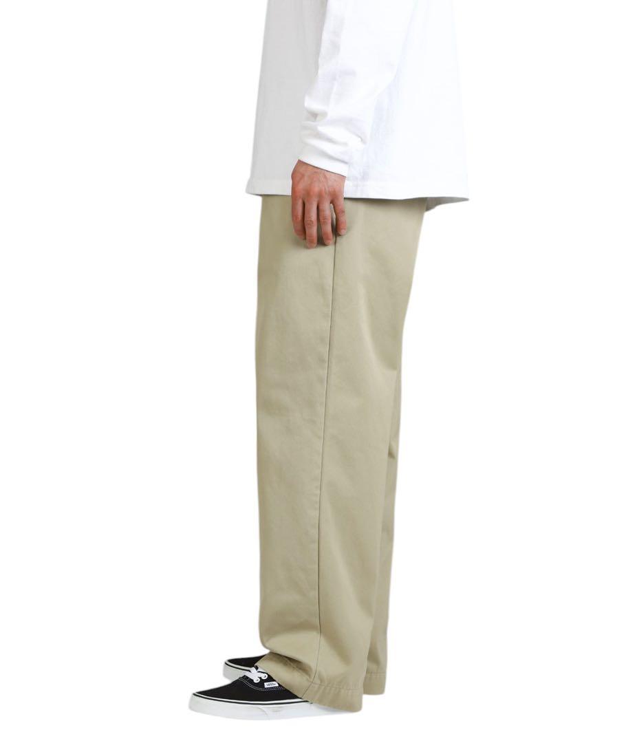 新品 ナナミカ ワイド チノパンツ KK カーキ　定価26400円 34
