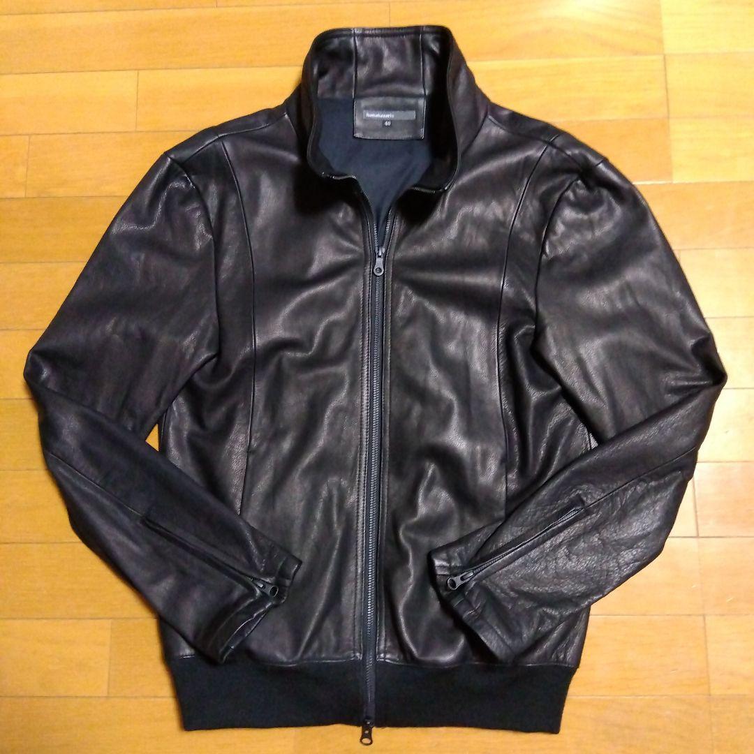 【極美品‼️】ブラックレザーシングルライダースジャケット