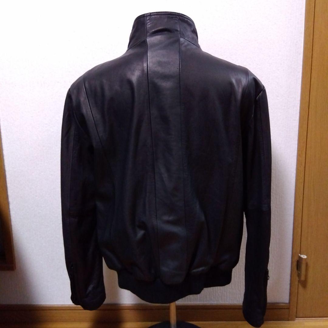 【極美品‼️】ブラックレザーシングルライダースジャケット