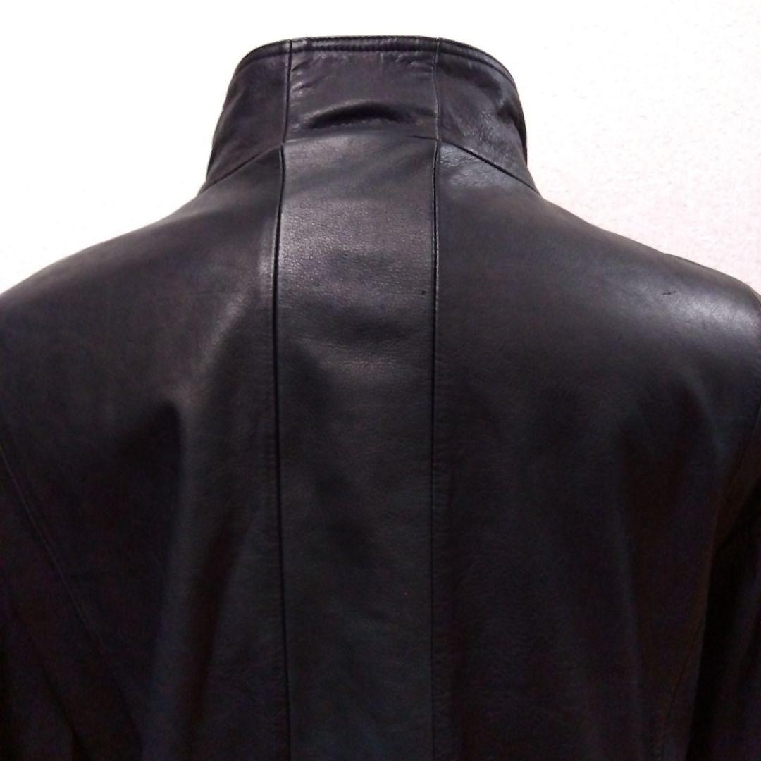 【極美品‼️】ブラックレザーシングルライダースジャケット