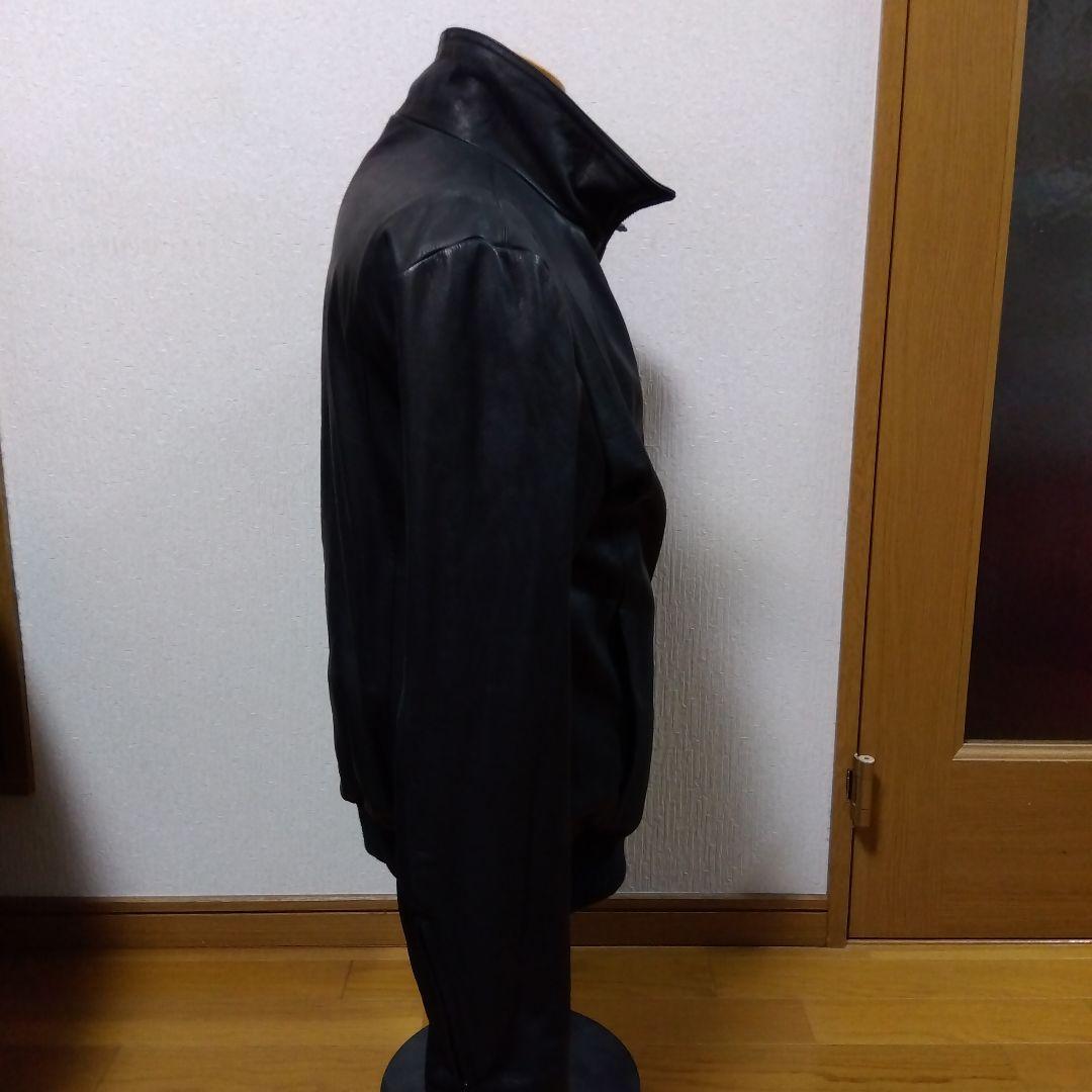 【極美品‼️】ブラックレザーシングルライダースジャケット
