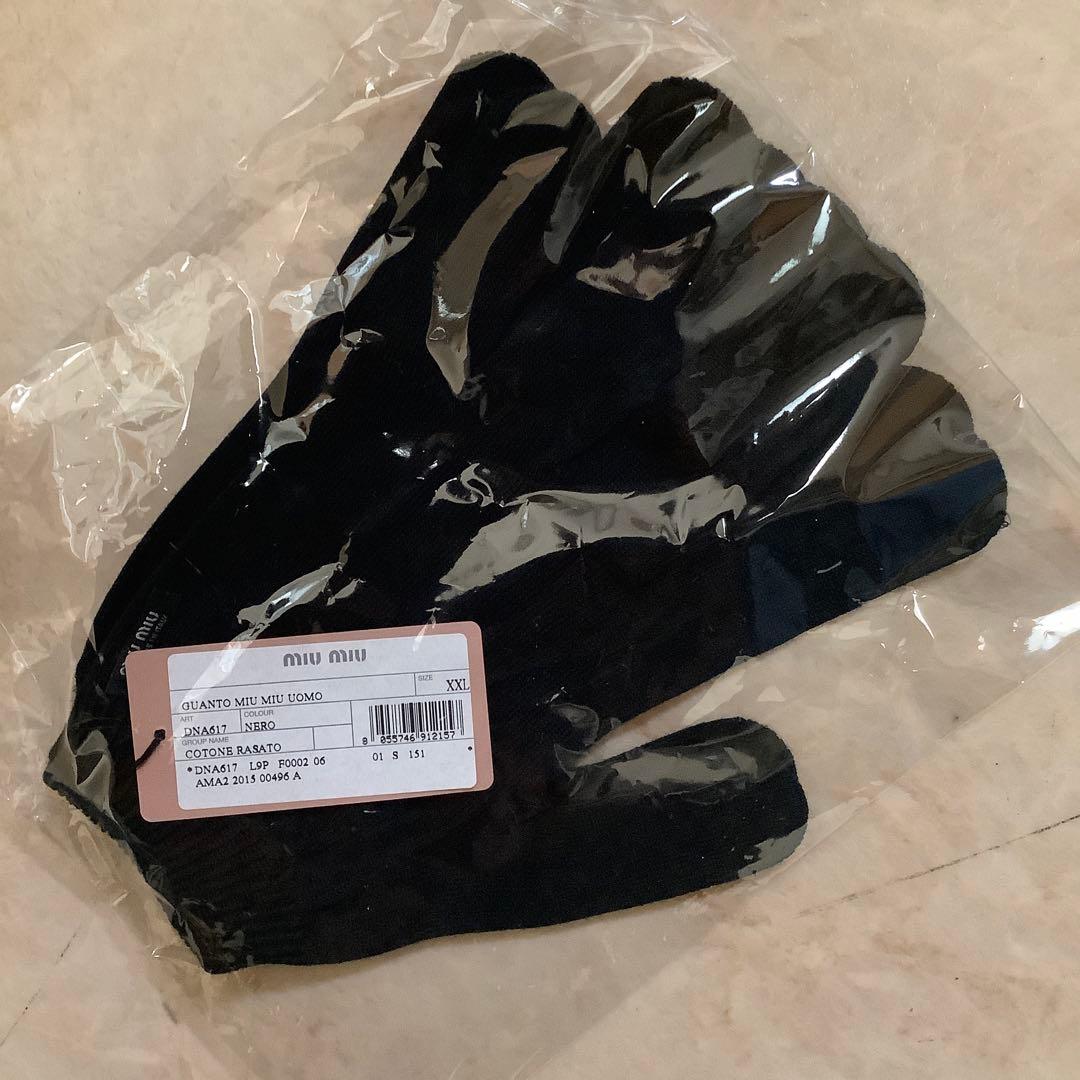 【新品】miu miu メンズ 手袋 タグ付
