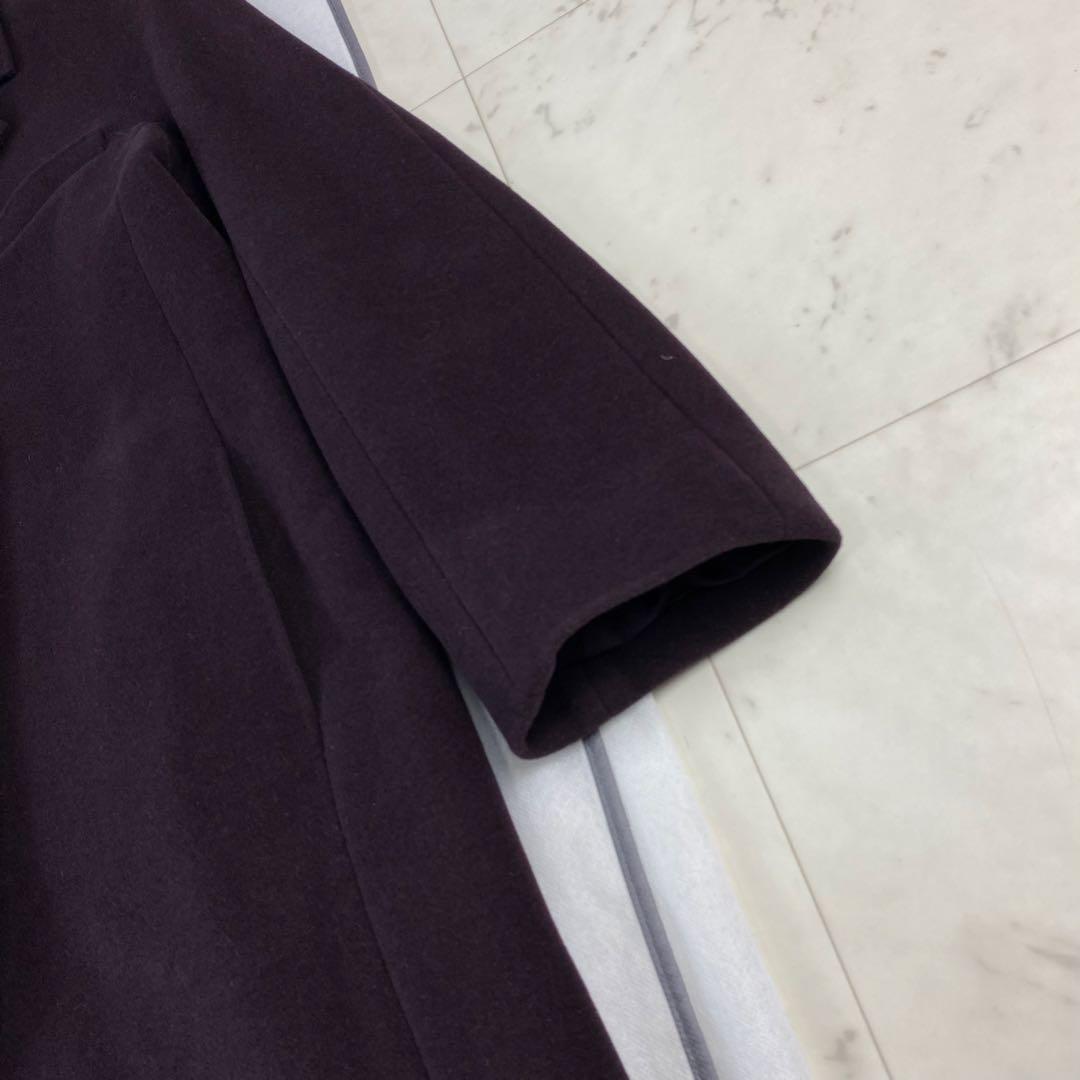 アンゴラ混◎マックスマーラ　白タグ　チェスターコート　マキシ丈　ロング