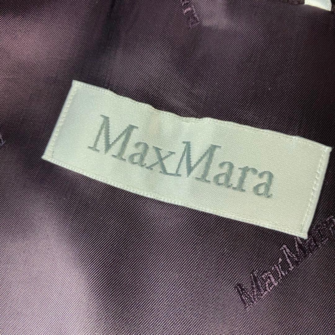 アンゴラ混◎マックスマーラ　白タグ　チェスターコート　マキシ丈　ロング