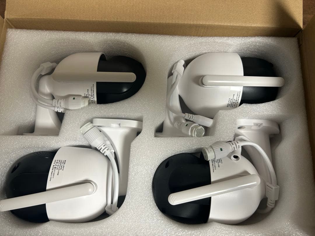 防犯カメラ 屋外 ワイヤレス 500万画素対応 4台セット AI人体検知