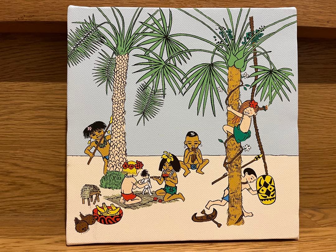 長靴下のピッピ　キャンバスアートパネル　3点セット