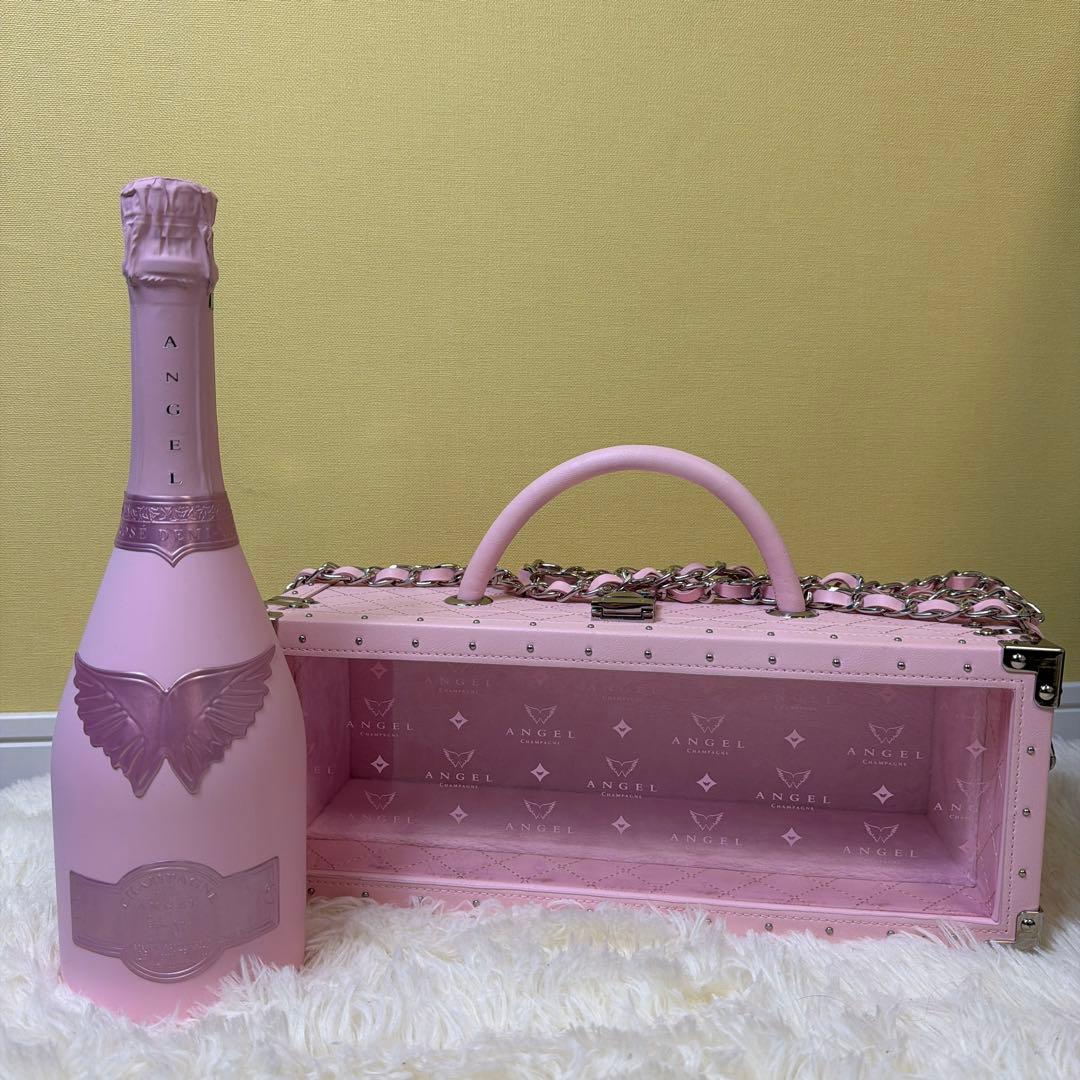 【美品】【未開封】エンジェル シャンパン ピンク 750ml 専用ケース付き