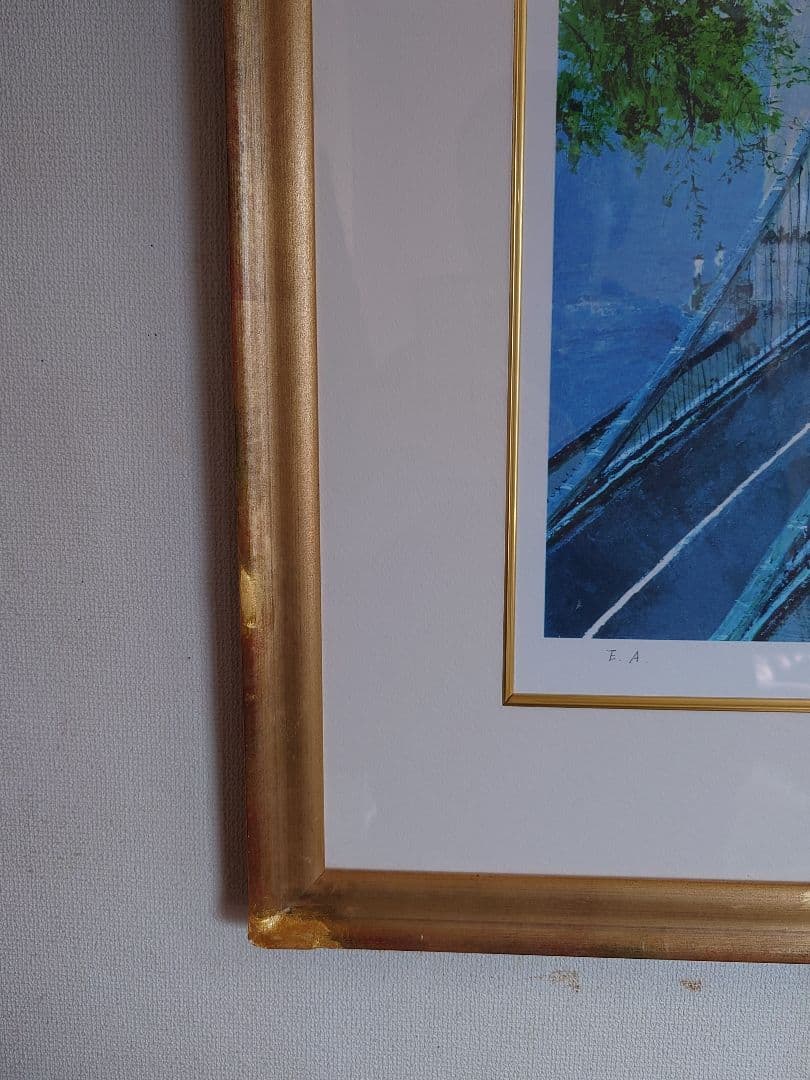 【特別価格、リトグラフ、真作】小田切訓『ドナウの橋』、サイン、エディション入り