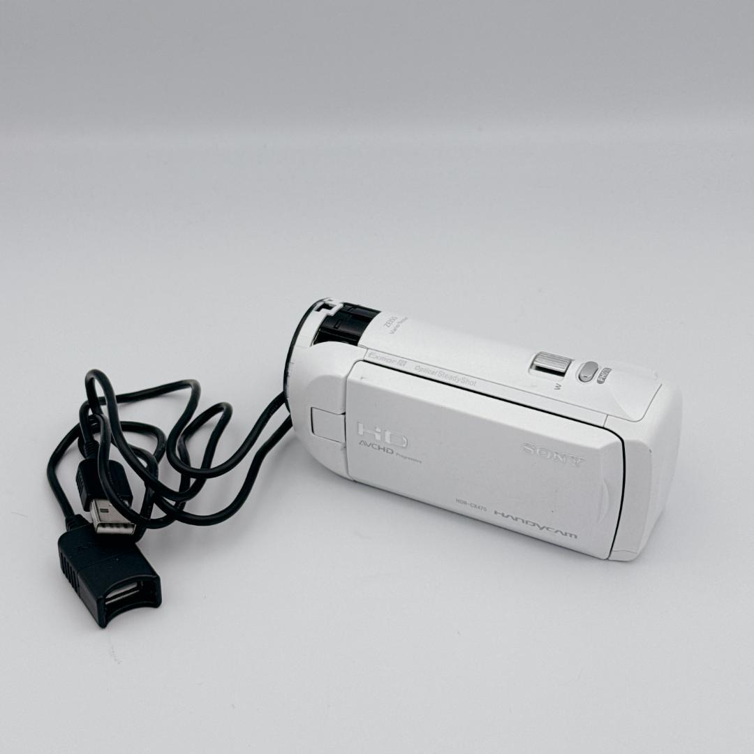 【良品】SONY Handycam ビデオカメラ HDR-CX470 ホワイト