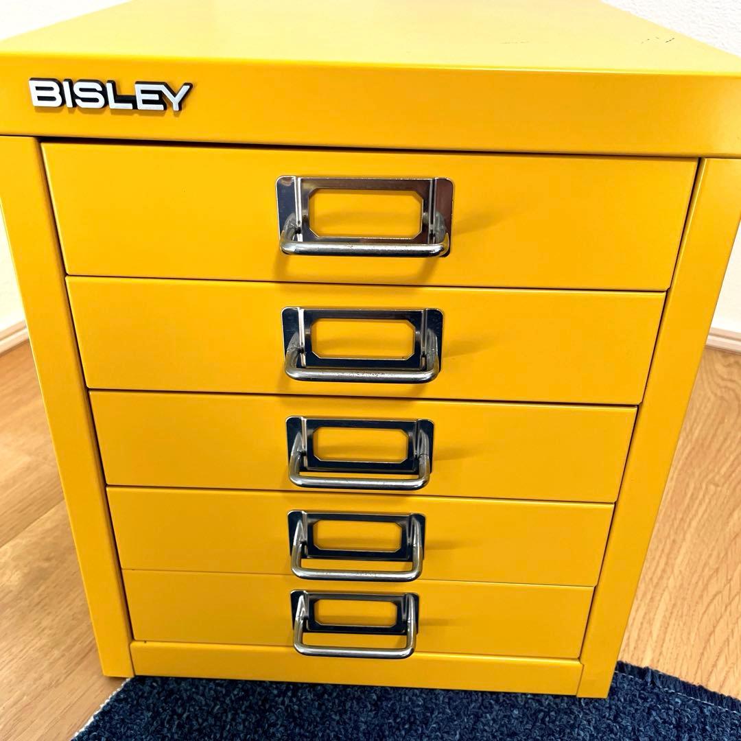 BISLEY ビスレー A4 キャビネット 引き出し 5段　ミモザ