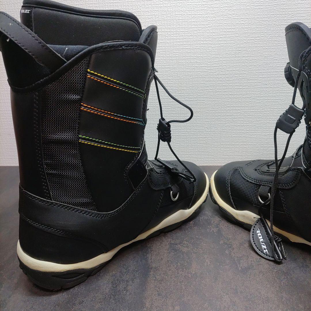 美品　スノーボードブーツ 26.5cm ROUZE ブラック/レインボーライン