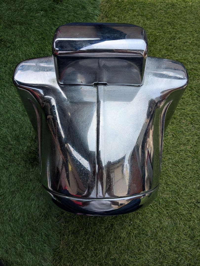 ハーレーFLSTCヘッドライトナセルキット中古　クローム