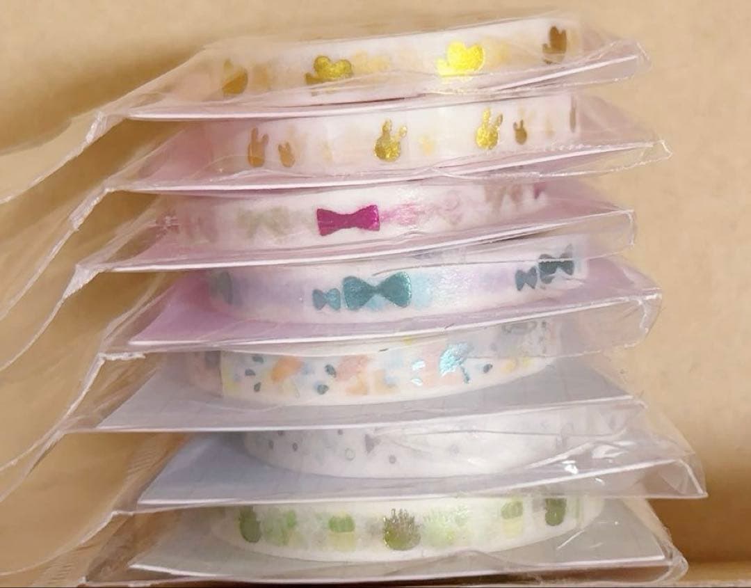 BGM ビージーエム　マスキングテープ　箔押し、ぴ金箔等　５ミリ幅　まとめ売り①