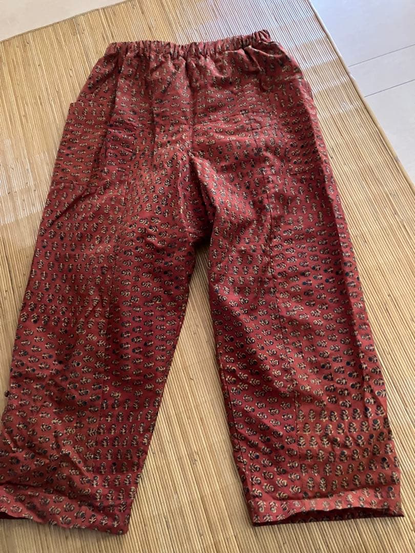 calico インド　アジュラックロンパンツ　M 赤