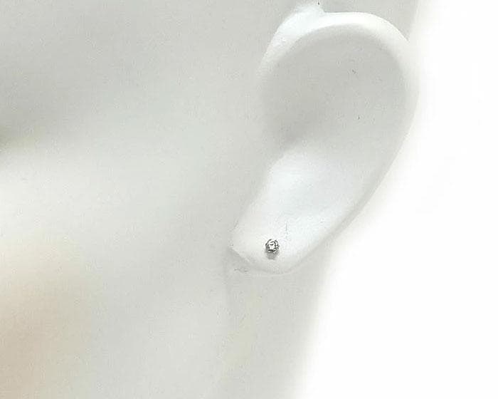 PT900 ダイヤモンド ピアス トータル0.1ct スタッド ユニセックス