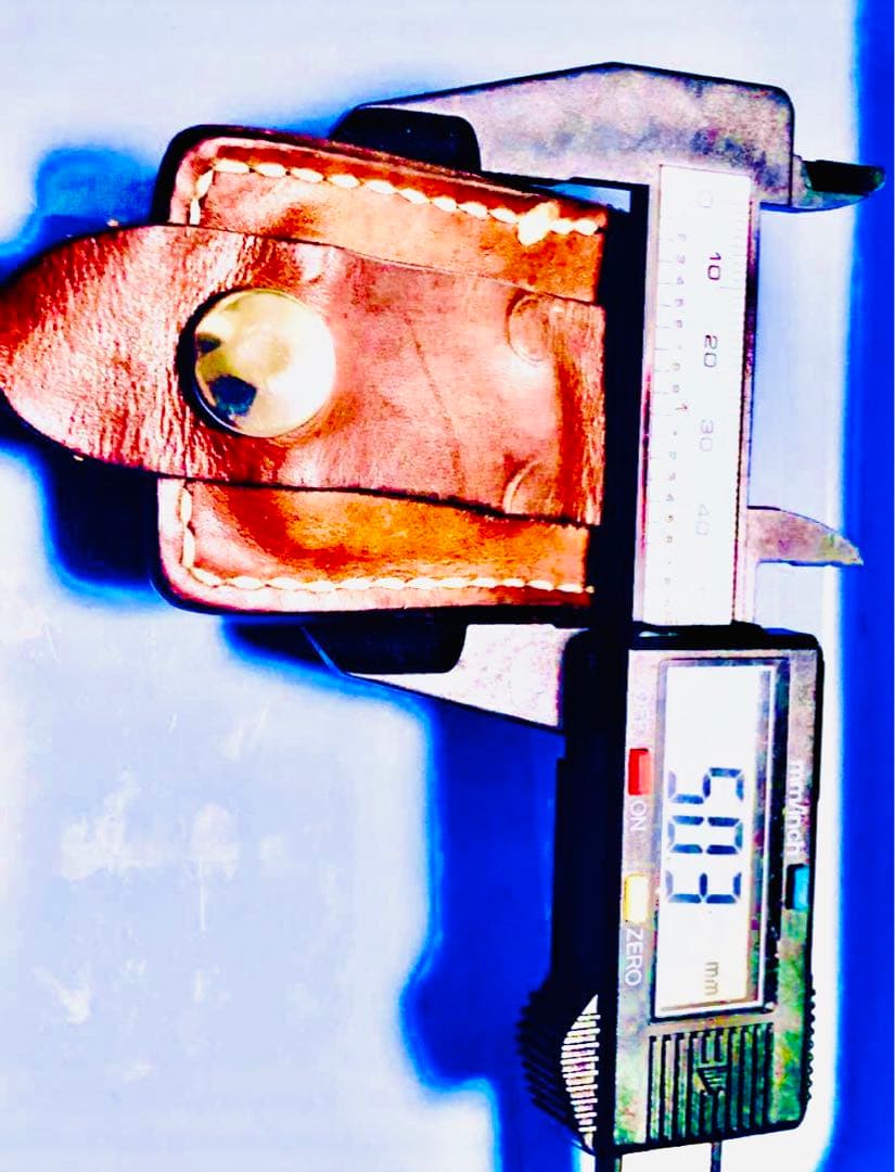 silverシルバー銀貨コンチョ＊レザー製zippo小物ケース