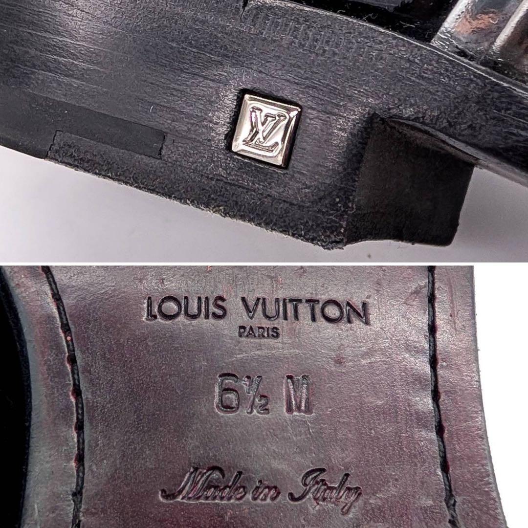美品✨LOUIS VUITTON ドレスシューズ　ブラック　25.5 付属品有り