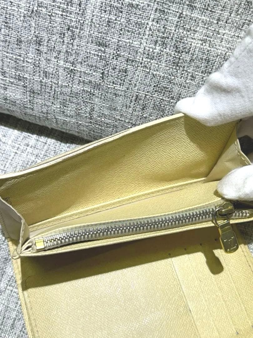 ルイヴィトン LOUIS VUITTON 三つ折り財布 ダミエ・アズール 財布