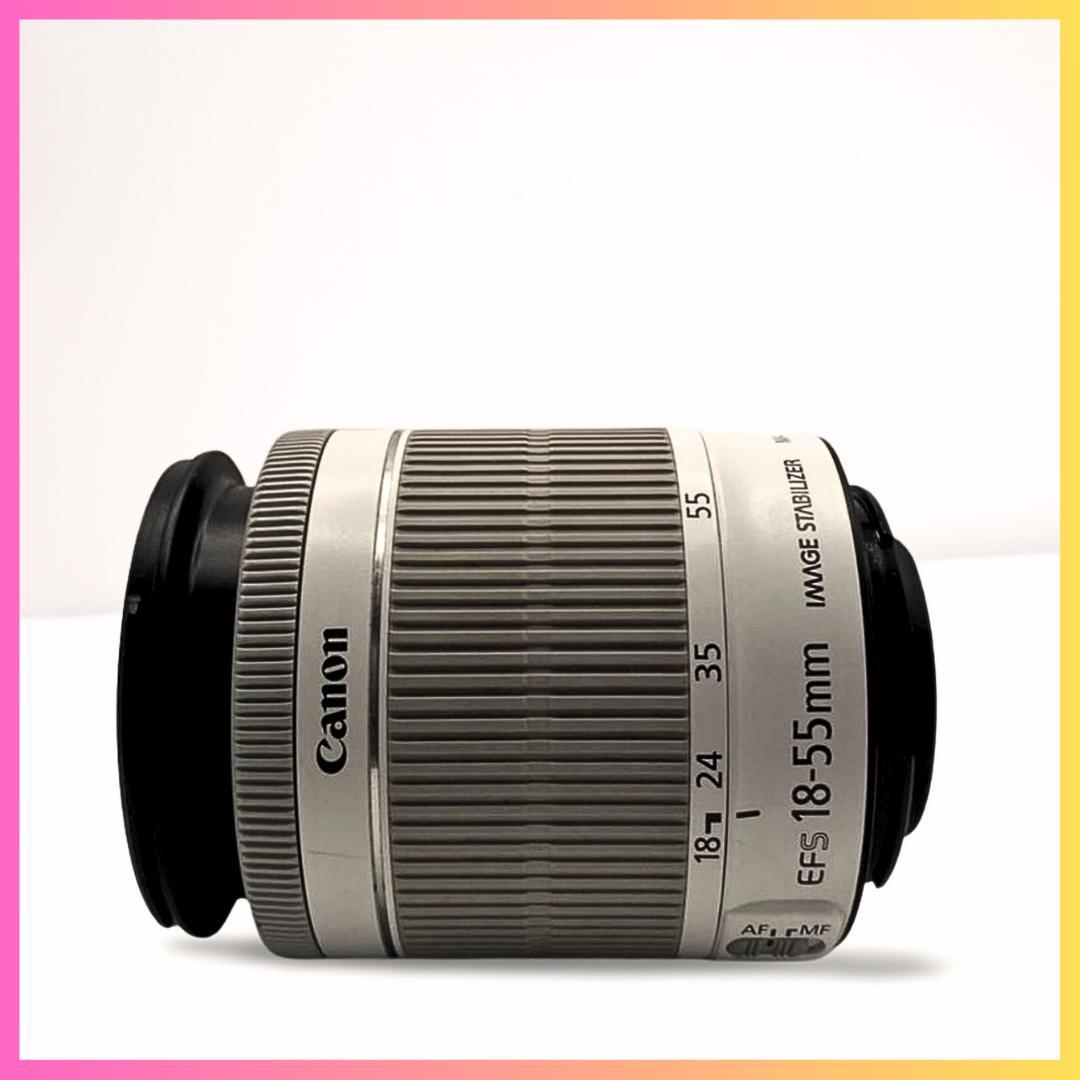【美品/白】Canon EF-S 18-55mm IS 手ブレ補正 標準ズーム