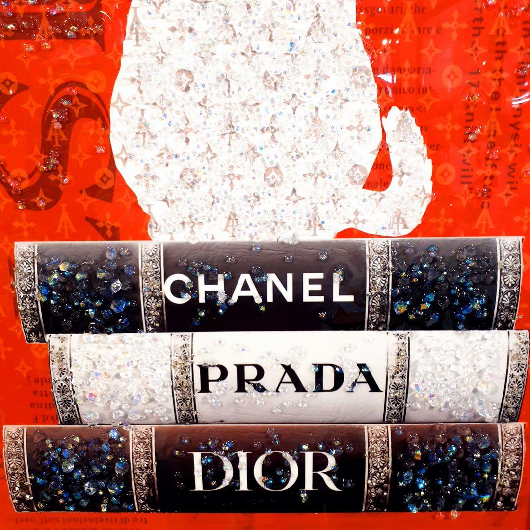 輸入雑貨　天然水晶石　クリスタルアート　『CHANEL』等　ブランドロゴ　宝石